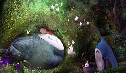 Totoro movie 3d reproduction